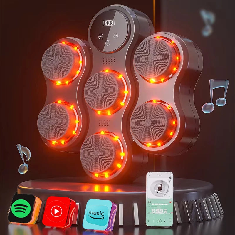 Smart Bluetooth Music Boxing Machine USB Charging Fighting Fitness Home Boxing Wall Target Boxing Trainer Boxing Accessories