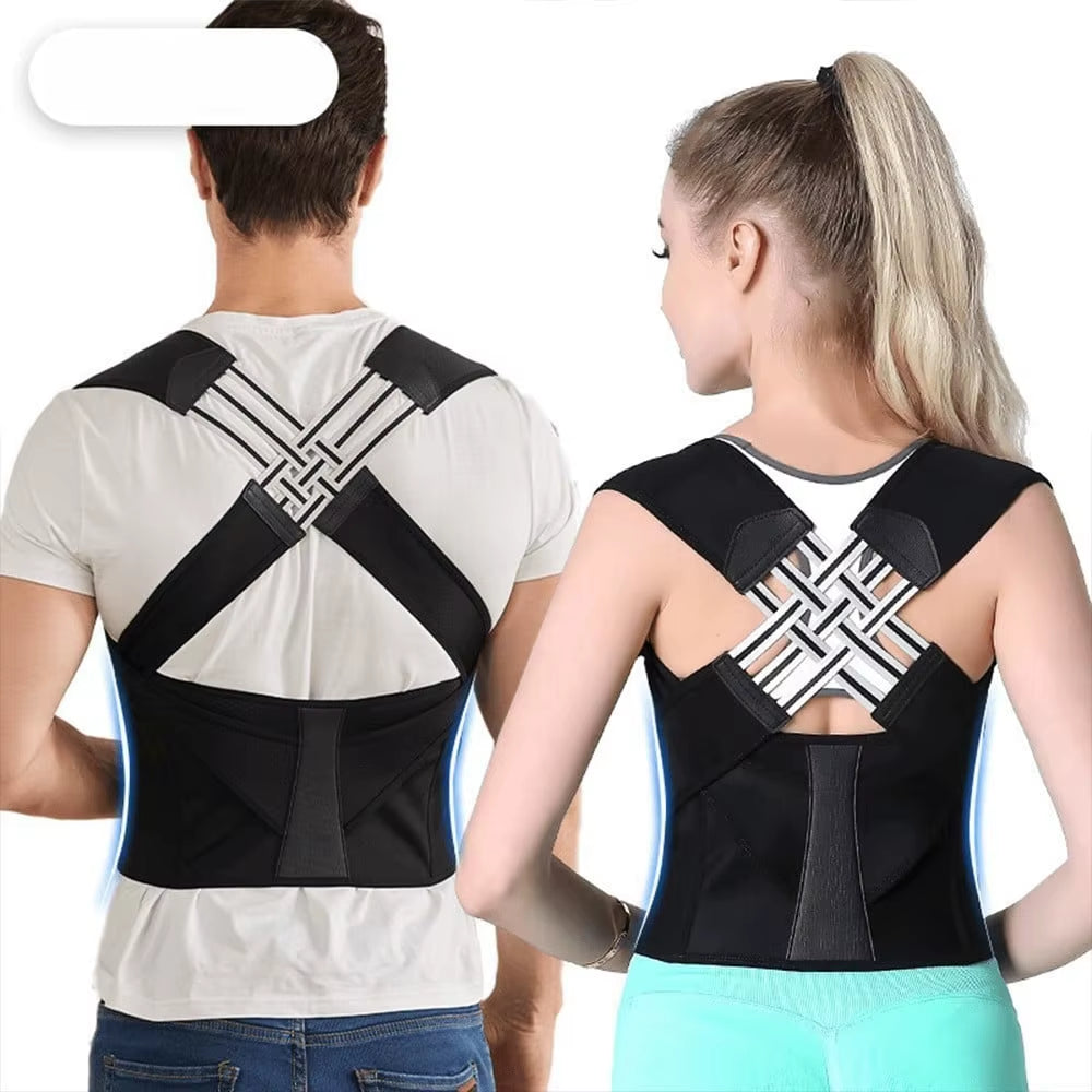 Adjustable Back Posture Belt Office Home Gym Unisex Improve Spine Clavicle Brace Posture Vest Back Posture Corrector Belt