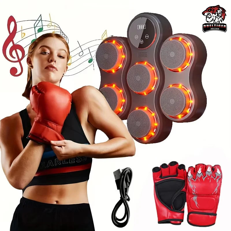 Smart Bluetooth Music Boxing Machine USB Charging Fighting Fitness Home Boxing Wall Target Boxing Trainer Boxing Accessories