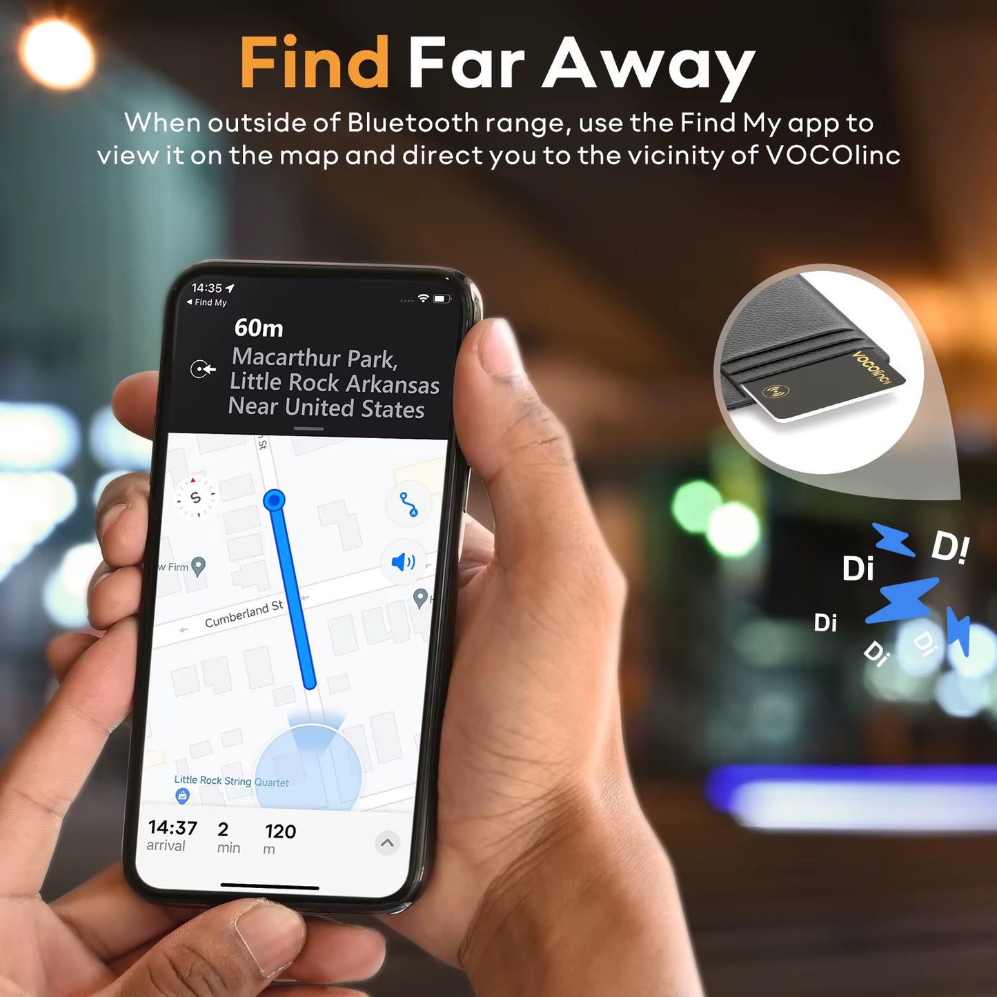 Ultra-Thin Wallet Tracker Card, Smart Tag Wallet Tracker, Bluetooth Pairing Find My Item Finder Anti-Lost Alarm Locator