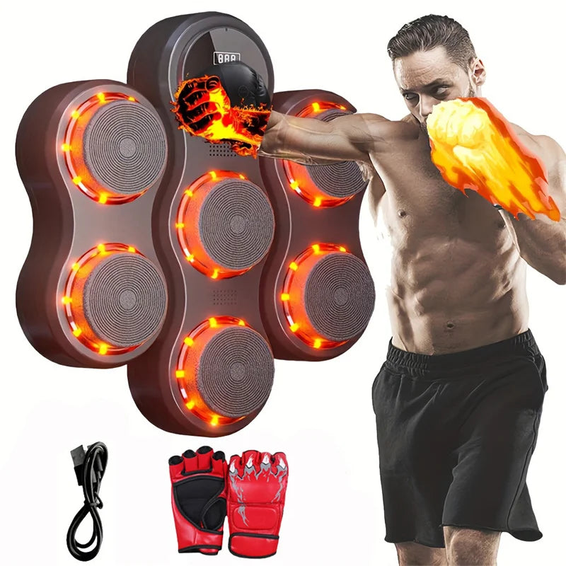 Smart Bluetooth Music Boxing Machine USB Charging Fighting Fitness Home Boxing Wall Target Boxing Trainer Boxing Accessories