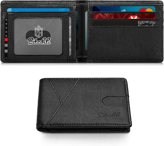 Wallet for Men Slim 11 Credit Card Holder RFID Blocking Small Men'S Wallet Bifold Minimalist Front Pocket with Mens Gifts Box
